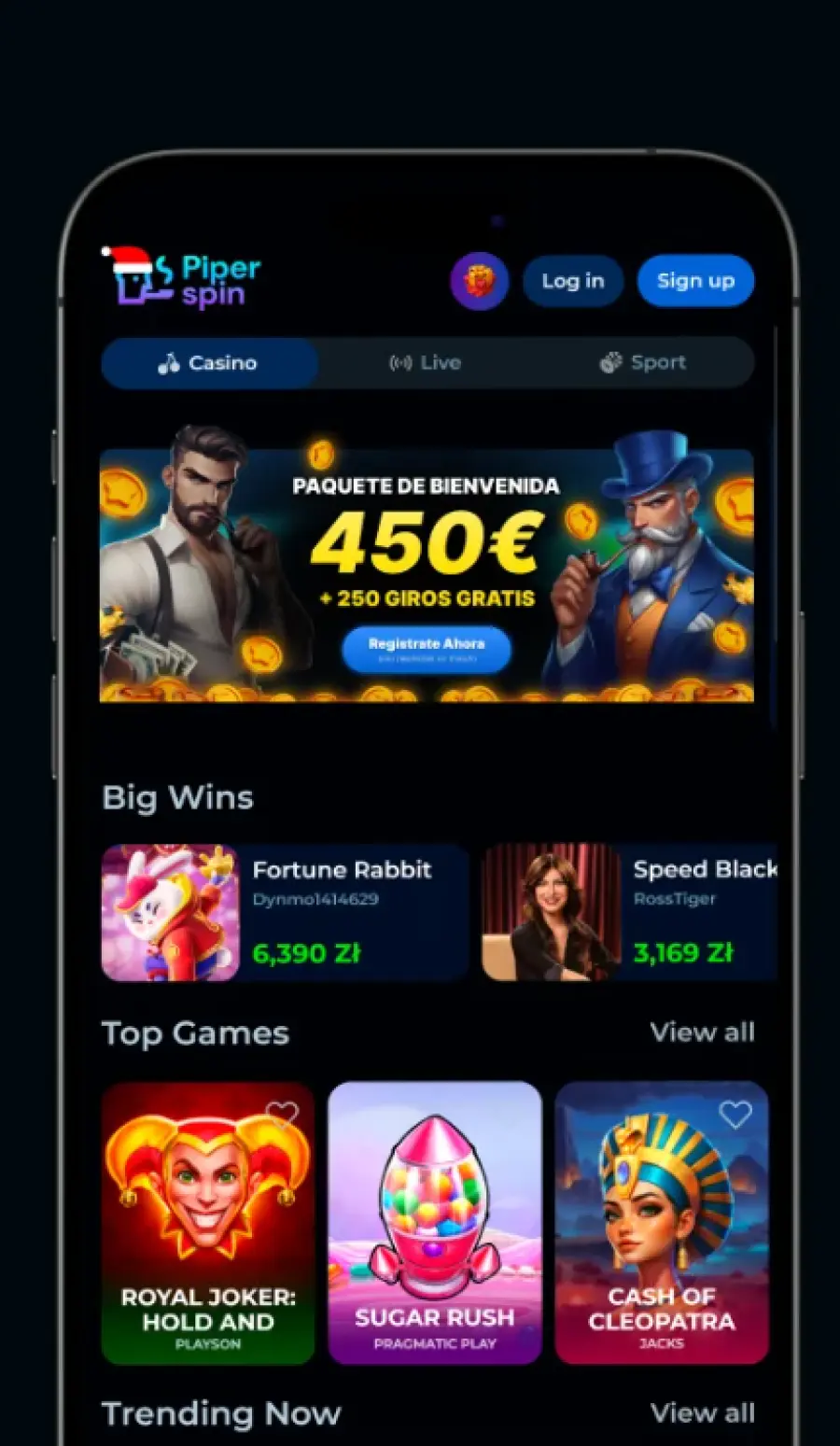 Piperspin android app